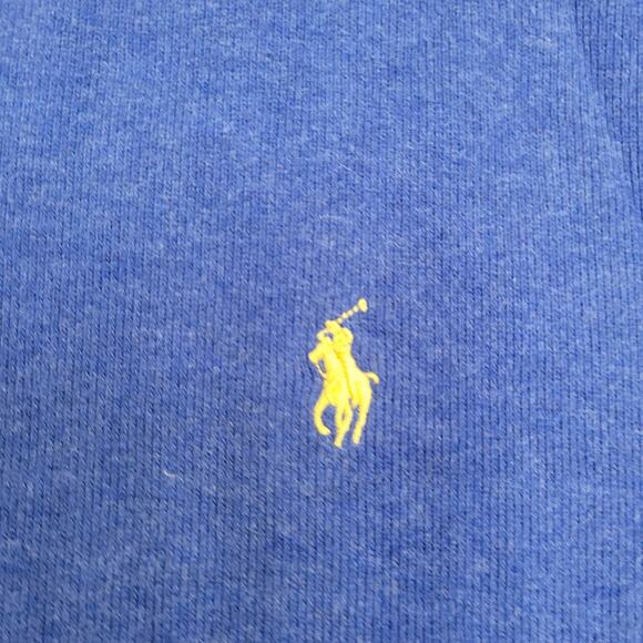 Ralph-Lauren 1/4-Zip Sweater 2XL 25x28 Blue - Picture 10 of 13